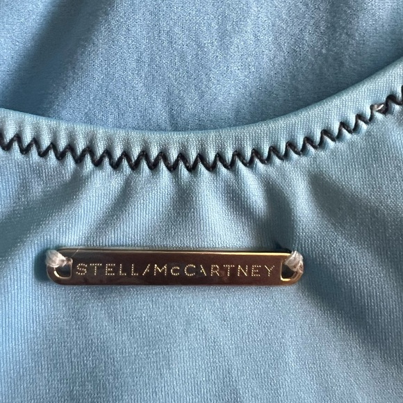 Authentic, blue Stella McCartney one piece swimsuit, no tag, but size Medium. - Picture 6 of 10